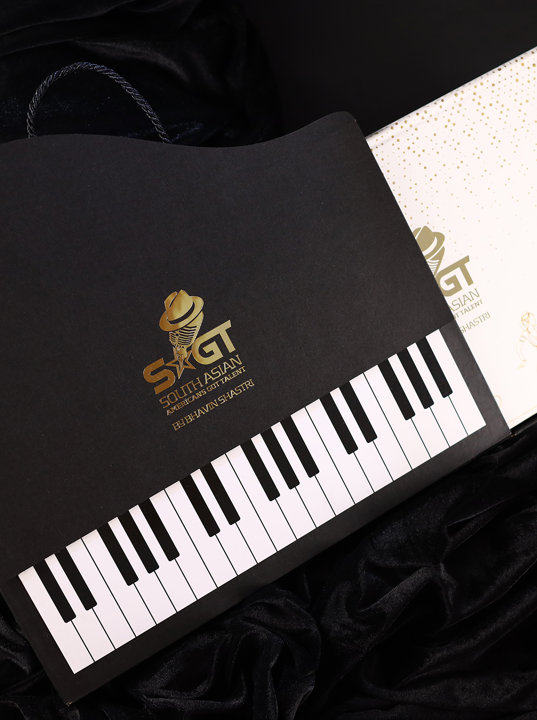 Custom Steel printed piano style gift box